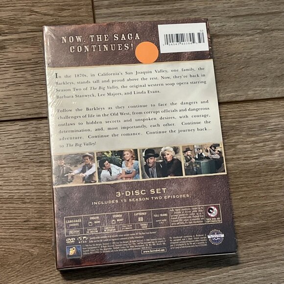 The Big Valley - The Season 2 Volume 1 (DVD, 1966, 3 Disc Set) New Sealed - Picture 4 of 6